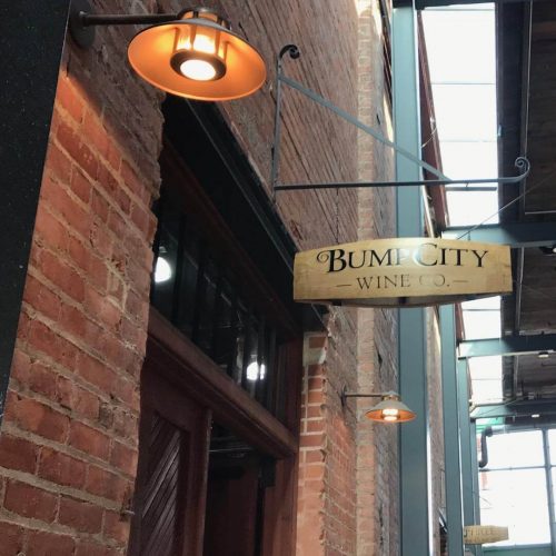 Bump City Wine signage
